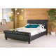 Phoenix Black Leather 5ft Bed